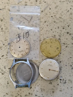 Lote de piezas DOXA Jampo vintage años 50 hecho en Suiza Cal 1147 para piezas Foto 1 de 4