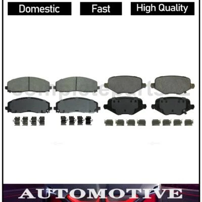 Juego de 2 pastillas de freno delanteras traseras para Dodge Grand Caravan 3,6 L Dodge Journey 3,6 L 2,4 L Foto 1 de 4