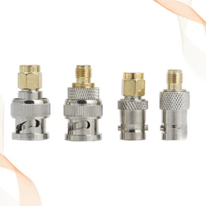 4 Pcs Adapter Sma Make to Female Coax Quick Connector SMA-J BNCQ9 Joint - Zdjęcie 1 z 11
