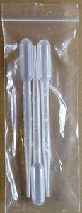 2K Technologies - Paquete de 3 pipetas de transferencia de plástico transparente de 3 ml - Poste de primera clase - Imagen 1 de 5