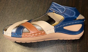Women Orthopedic Sandals Retro Arch Support Non-slip Comfy Wedge Shoe 38 New - Picture 1 of 4