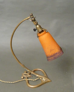 Muller Freres  Tischlampe Jugendstil  um 1900  Pate de Verre - Picture 1 of 4