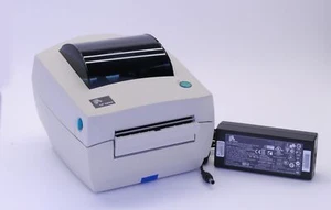 Impresora de etiqueta térmica directa Zebra LP 2844 probada + adaptador - Imagen 1 de 6