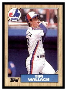 1987 Topps #55 TIM WALLACH Montreal Expos