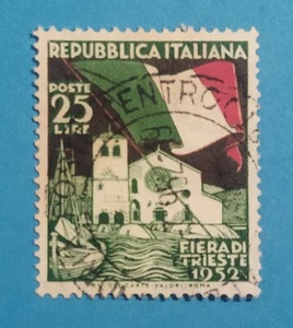H303- ITALIA - ITALY 1952 FIERA DI TRIESTE 25 LIRE USATO - Foto 1 di 1