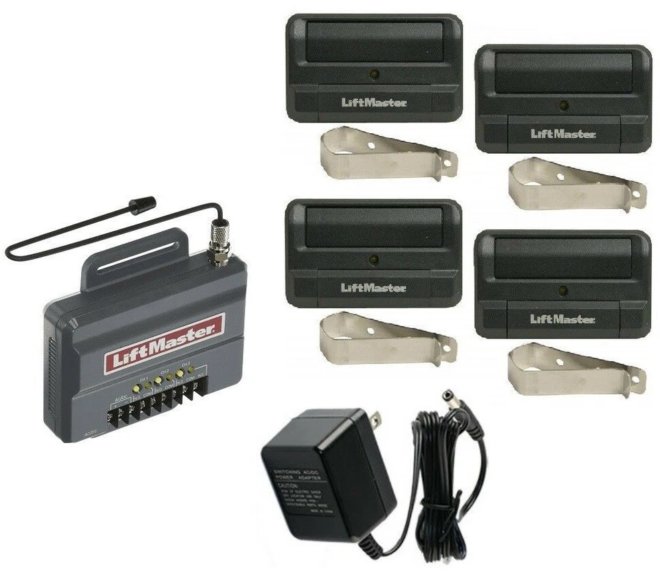 NEW 850LM, 85LM PWR, 4 LiftMaster Remotes Security+2.0 Universal Receiver kit - Image 1 of 1