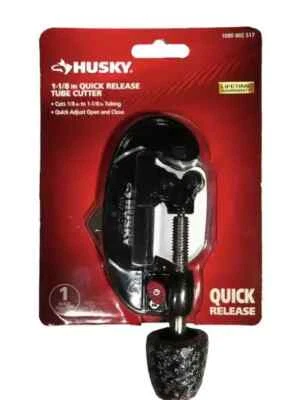 Husky 1-1/8" Quick-Release Tube Cutter with Fold-Away Reamer - NEW in Package - Image 1 of 3