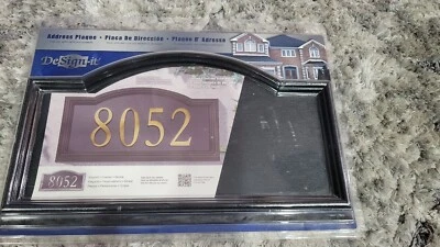 Dirección de placa Design-it 4 arcos # negra de Whitehall nueva Foto 1 de 3