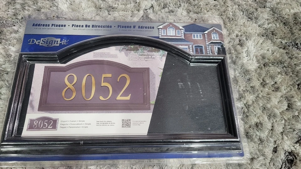 Whitehall Products Design-it 4 Arch Plaque Black - 12790