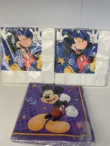Vintage Disney Mickey Mouse Party Napkins, Hallmark Birthday Party Decor 3 Packs - Picture 1 of 7