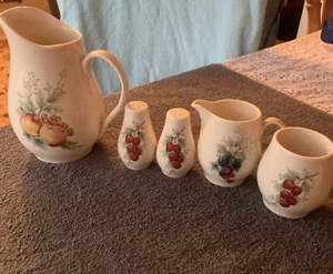 Carefree True China By Syracuse Wayside Picture Tray S&P Creamer Sugar Made USA - Picture 1 of 18