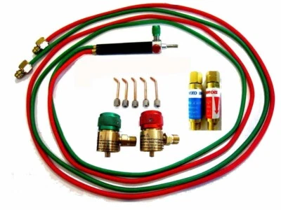 Jewelers Little Torch w/ Regulators, Flash Arrestors, 5 tips Smith TYPE - Image 1 of 4