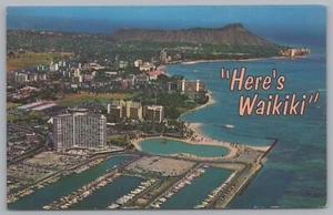 Aerial View Of The Waikiki Area, Honolulu Yacht Harbor, Diamond Head, Hawaii, US - Picture 1 of 2