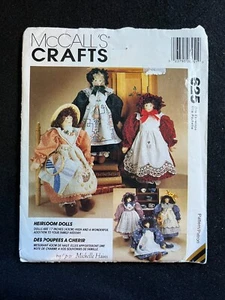 McCall's Crafts Pattern 625 Heirloom Dolls FF UNCUT - Picture 1 of 2