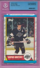 BECKETT BGS AUTHENTIC BOX BOTTOM WAYNE GRETZKY 1989-90 TOPPS #E GRADED NHL TPHLC