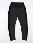 Zara Womens Black Polyester Trousers Size L L25 in Regular