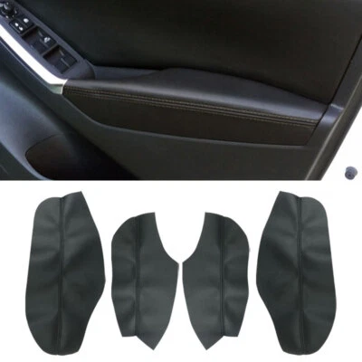 2x Paneles de puerta de cuero Apoyabrazos Cubierta protectora de superficie para Mazda CX-5 2012-2015 Foto 1 de 4