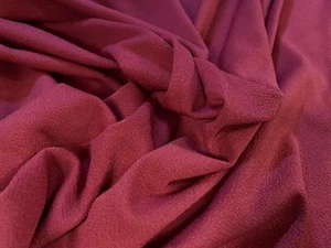 Stretch Spandex (elastane) Crepe Jersey Fabric, Per Metre - Raspberry - Picture 1 of 3