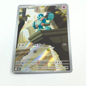 Golett 122/086 English Pokemon TCG Black Bolt Illustration Rare - Picture 1 of 2