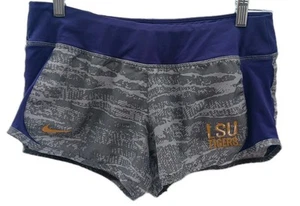 Nike LSU Tigers Laufshorts Damen Medium mehrfarbig Camouflage Dri-Fit gefüttert - Bild 1 von 10
