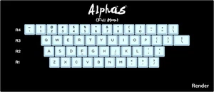 KAT Mizu Full Moon - Alphas Mechanical Keycaps Cherry MX - Afbeelding 1 van 5