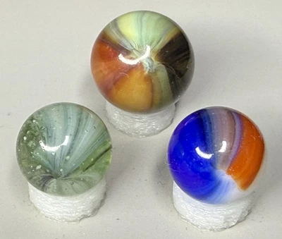 Lote de 3 canicas Master Sunburst y parche cepillado de 0,60” a 0,72” casi nuevas a casi nuevas (+) Foto 1 de 4