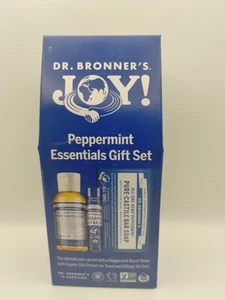 Dr. Bronner's Peppermint Essentials Geschenkset: Flüssigseife, Stabseife, Lippenbalsam - Bild 1 von 5