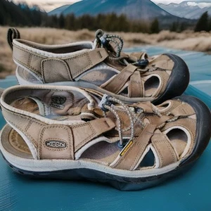 Sandalias deportivas impermeables Keen para mujer S10 marrón senderismo pesca al aire libre como están - Imagen 1 de 8