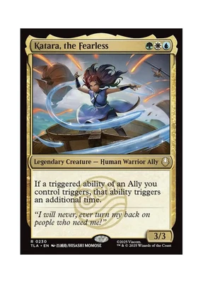 Magic the Gathering MTG TLA Katara, the Fearless 230 Regular Near Mint - Image 1 of 2