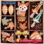 40ct Fall Ornaments Tree Decorations Squirrel Pumpkin Decor