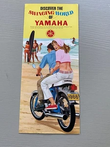 Folleto publicitario de motocicleta Yamaha vintage 1966 Trailmaster Newport - Imagen 1 de 8