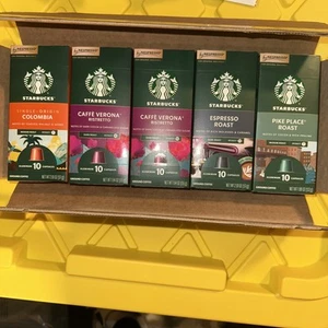 Starbucks Nespresso Variety Pack Kaffee 50 Stück Espresso Kapseln Neu - Bild 1 von 2