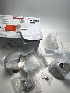 OHNE VENTIL!! KOHLER Capilano 3-Spray Wannen-/Duscharmatur lebendig Nickel gebürstet - Bild 1 von 12