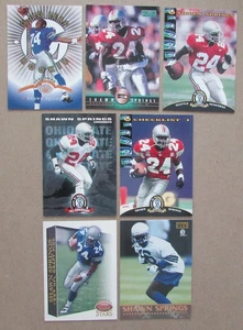 Lote de 7 cartas de Shawn Springs Ohio State Buckeys Seattle Seahawks NFL - Imagen 1 de 2