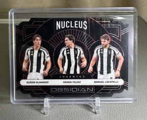 2024-25 PANINI OBSIDIAN SOCCER VLAHOVIC YILDIZ LOCATELLI NUCLEUS RED PULSAR /50 - Picture 1 of 2