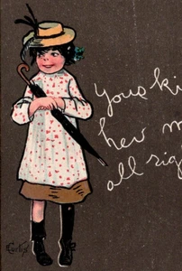 Antique Postcard DB Tuck's To My Valentine 1909 World's Fair PM Seattle E Curtis - Picture 1 of 3