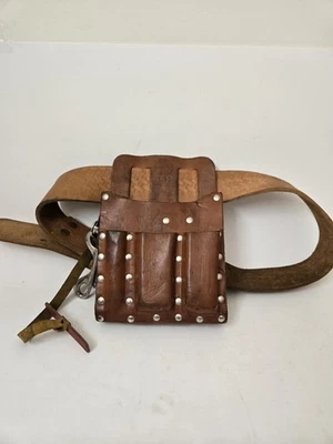 Klein Leather Tool Pouch # 5190 With Belt #5415 - Image 1 of 4
