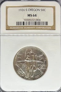 1926-S 50C Oregon MS64 NGC (#PA7038922008) - Picture 1 of 2