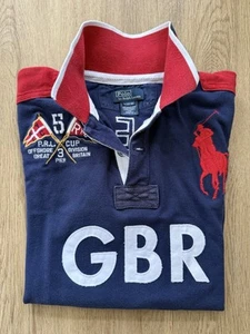 Polo Ralph Lauren Big Pony Boys' Polo Shirt, Blue White, Size Large (14-16) - Picture 1 of 7