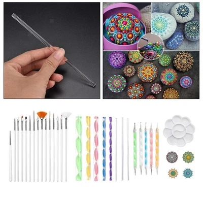 33 Set Mandala Dotting Tool Set für Kunst Rock Painting, Nail Painting, Drawing - Image 1 of 4