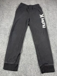 Hurley Sweatpants Boys Youth XL 18/20 Tapered Leg Black Casual Outdoor Pull On - Picture 1 of 10