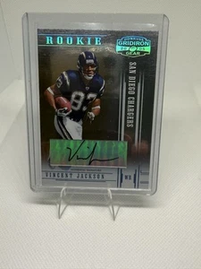 2005 Gridiron Gear Rookie Auto Vincent Jackson 6/10 - Picture 1 of 2