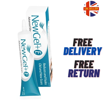 NEW GEL NewGel+E Advanced Silicone Scar Treatment Gel For Old And New Scars W Vitamin E