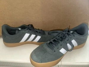 Adidas VL Court 3.0 Mens Shoes Size 11.5 Ivy Green White Skateboarding Sneakers - Picture 1 of 18