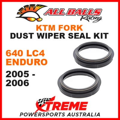 All Balls 57-105 KTM 640 LC4 Enduro 2005-2006 Fork Dust Wiper Seal Kit - Image 1 of 2