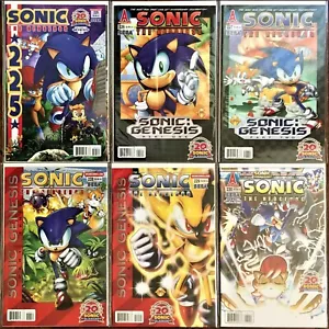 LOT 162: SONIC The HEDGEHOG 6 Comic Books #225-230 ~ 2011 Bagged & Boarded - Picture 1 of 10