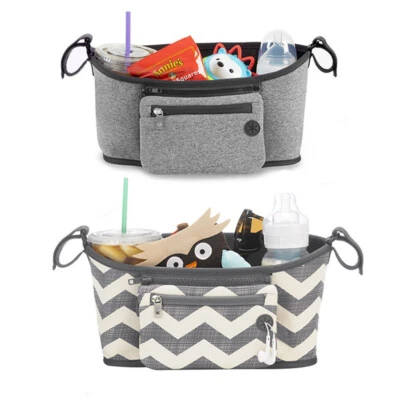 Organizador universal para cochecito con bolsa de teléfono desmontable bolsa para cochecito organizador de carrito Foto 1 de 4