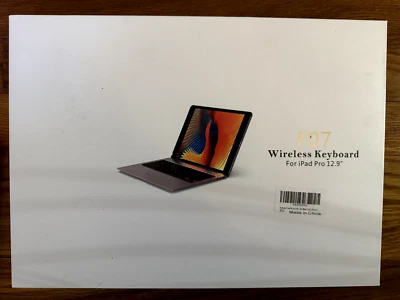 NUEVO F07 Funda Inalámbrica Teclado/Folio para iPad Pro 12.9'' - Oro Rosa Foto 1 de 2