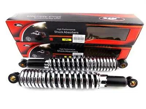 CZ 360 340mm JBS BLACK/CHROME REAR SHOCK ABSORBERS EYE TO EYE - Picture 1 of 4