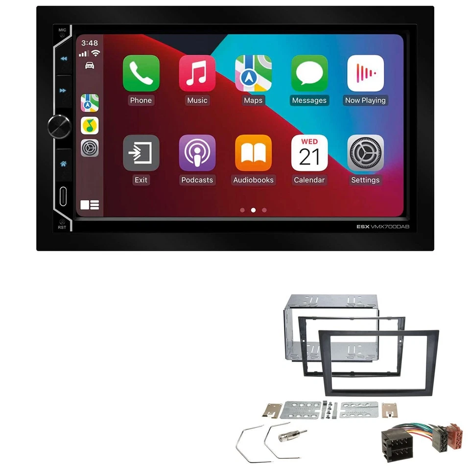 ESX Autoradio Apple CarPlay Android Auto für Opel Omega B Facelift 1999-2003
